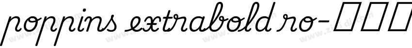 poppins extrabold ro字体转换